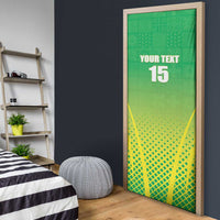Custom Nigeria Cricket Door Cover Come On Yellow Greens - Wonder Print Shop