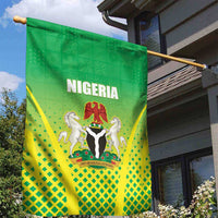 Nigeria Cricket Garden Flag Come On Yellow Greens - Wonder Print Shop