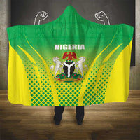 Nigeria Cricket Hooded Blanket Come On Yellow Greens - Wonder Print Shop