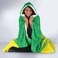 Nigeria Cricket Hooded Blanket Come On Yellow Greens - Wonder Print Shop