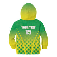 Custom Nigeria Cricket Kid Hoodie Come On Yellow Greens - Wonder Print Shop