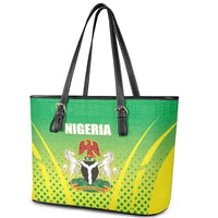 Nigeria Cricket Leather Tote Bag Come On Yellow Greens - Wonder Print Shop