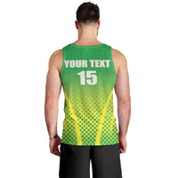 Custom Nigeria Cricket Men Tank Top Come On Yellow Greens - Wonder Print Shop