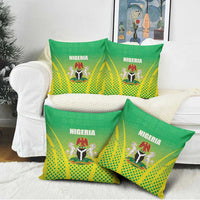 Nigeria Cricket Pillow Cover Come On Yellow Greens - Wonder Print Shop