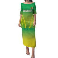 Custom Nigeria Cricket Puletasi Come On Yellow Greens - Wonder Print Shop