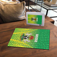 Nigeria Cricket Puzzle Come On Yellow Greens - Wonder Print Shop