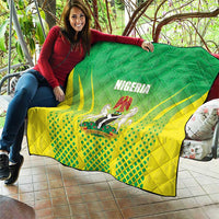 Nigeria Cricket Quilt Come On Yellow Greens - Wonder Print Shop