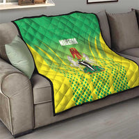 Nigeria Cricket Quilt Come On Yellow Greens - Wonder Print Shop