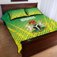 Nigeria Cricket Quilt Bed Set Come On Yellow Greens - Wonder Print Shop