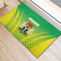 Nigeria Cricket Rubber Doormat Come On Yellow Greens - Wonder Print Shop