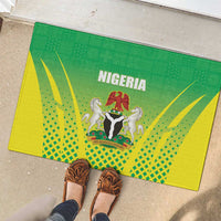 Nigeria Cricket Rubber Doormat Come On Yellow Greens - Wonder Print Shop