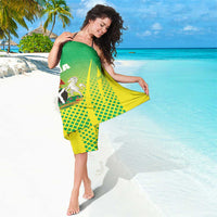Nigeria Cricket Sarong Come On Yellow Greens - Wonder Print Shop