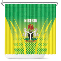 Nigeria Cricket Shower Curtain Come On Yellow Greens - Wonder Print Shop