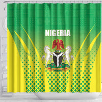 Nigeria Cricket Shower Curtain Come On Yellow Greens - Wonder Print Shop