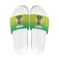 Nigeria Cricket Slide Sandals Come On Yellow Greens - Wonder Print Shop