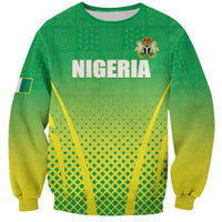 Custom Nigeria Cricket Sweatshirt Come On Yellow Greens - Wonder Print Shop