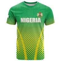 Custom Nigeria Cricket T Shirt Come On Yellow Greens - Wonder Print Shop