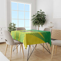 Nigeria Cricket Tablecloth Come On Yellow Greens - Wonder Print Shop