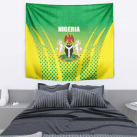 Nigeria Cricket Tapestry Come On Yellow Greens - Wonder Print Shop