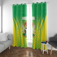 Nigeria Cricket Window Curtain Come On Yellow Greens - Wonder Print Shop