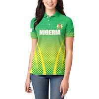 Custom Nigeria Cricket Women Polo Shirt Come On Yellow Greens - Wonder Print Shop
