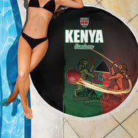 Kenya Cricket Beach Blanket Go Simbas Go - Wonder Print Shop
