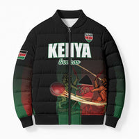 Kenya Cricket Bomber Puffer Jacket Go Simbas Go - Wonder Print Shop