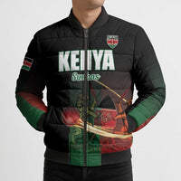 Kenya Cricket Bomber Puffer Jacket Go Simbas Go - Wonder Print Shop