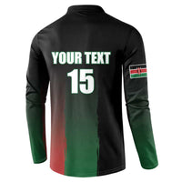 Custom Kenya Cricket Button Sweatshirt Go Simbas Go - Wonder Print Shop