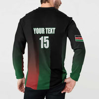 Custom Kenya Cricket Button Sweatshirt Go Simbas Go - Wonder Print Shop