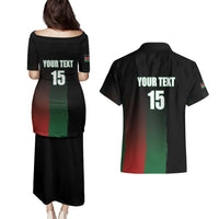 Custom Kenya Cricket Couples Matching Puletasi and Hawaiian Shirt Go Simbas Go - Wonder Print Shop