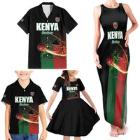 Custom Kenya Cricket Family Matching Tank Maxi Dress and Hawaiian Shirt Go Simbas Go - Wonder Print Shop