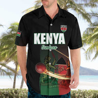 Custom Kenya Cricket Hawaiian Shirt Go Simbas Go - Wonder Print Shop