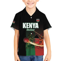 Custom Kenya Cricket Hawaiian Shirt Go Simbas Go - Wonder Print Shop