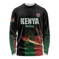 Custom Kenya Cricket Long Sleeve Shirt Go Simbas Go - Wonder Print Shop