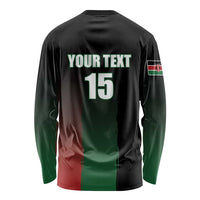 Custom Kenya Cricket Long Sleeve Shirt Go Simbas Go - Wonder Print Shop