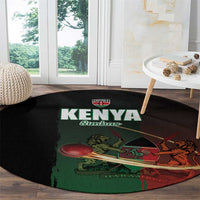 Kenya Cricket Round Carpet Go Simbas Go - Wonder Print Shop
