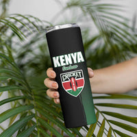Custom Kenya Cricket Skinny Tumbler Go Simbas Go - Wonder Print Shop