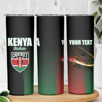 Custom Kenya Cricket Skinny Tumbler Go Simbas Go - Wonder Print Shop