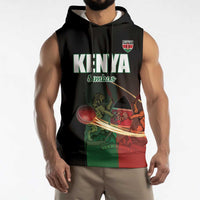 Kenya Cricket Sleeveless Hoodie Go Simbas Go - Wonder Print Shop