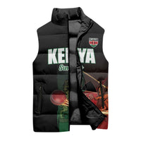 Kenya Cricket Sleeveless Puffer Jacket Go Simbas Go - Wonder Print Shop