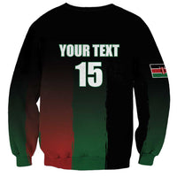 Custom Kenya Cricket Sweatshirt Go Simbas Go - Wonder Print Shop