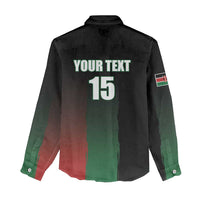 Custom Kenya Cricket Women Casual Shirt Go Simbas Go - Wonder Print Shop