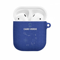 Cape Verde Football AirPods Case Come On Tubaroes Azuis - Blue - Wonder Print Shop