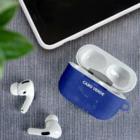 Cape Verde Football AirPods Case Come On Tubaroes Azuis - Blue - Wonder Print Shop