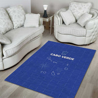 Cape Verde Football Area Rug Come On Tubaroes Azuis - Blue - Wonder Print Shop