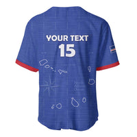 Custom Cape Verde Football Baseball Jersey Come On Tubaroes Azuis - Blue - Wonder Print Shop