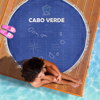 Cape Verde Football Beach Blanket Come On Tubaroes Azuis - Blue - Wonder Print Shop