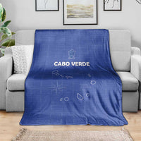 Cape Verde Football Blanket Come On Tubaroes Azuis - Blue - Wonder Print Shop