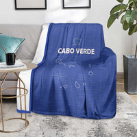 Cape Verde Football Blanket Come On Tubaroes Azuis - Blue - Wonder Print Shop